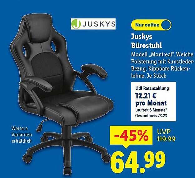 Jusky Bürostuhl Modell „Montreal“