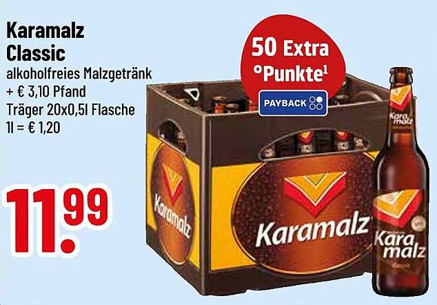 Karamalz Classic 20x0,5l – alkoholfreies Malzgetränk