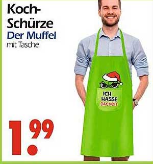 Koch-Schürze Der Muffel mit Tasche