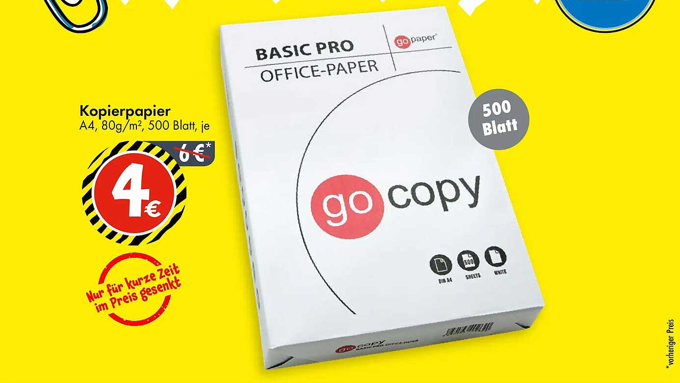 Kopierpapier A4, 80g/m², 500 Blatt