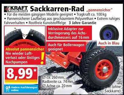 KRAFT Sackkarren-Rad - pannensicher