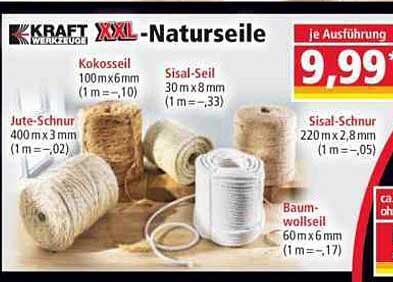 KRAFT XXL-Naturseile
