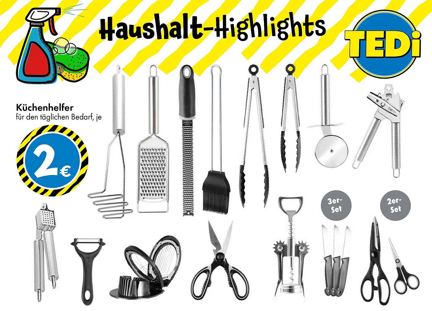 Küchenhelfer für den täglichen Bedarf, je