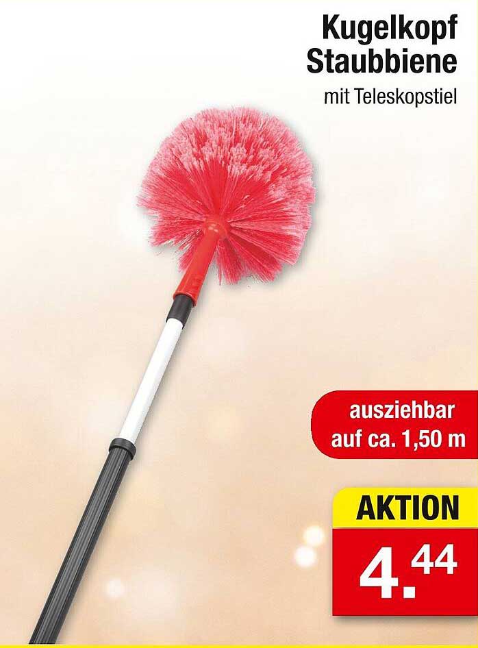 Kugelkopf Staubbiene mit Teleskopstiel