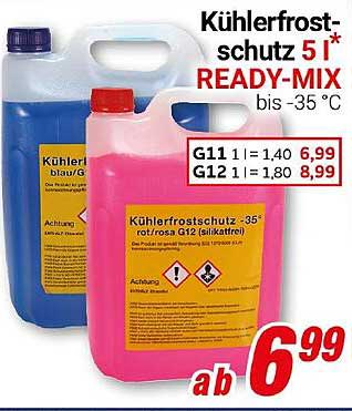 Kühlerfrostschutz 5 l* READY-MIX bis -35 °C