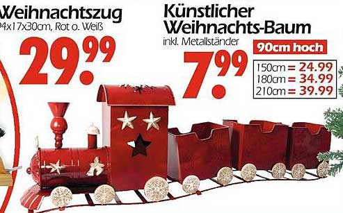 Künstlicher Weihnachts-Baum inkl. Metallständer