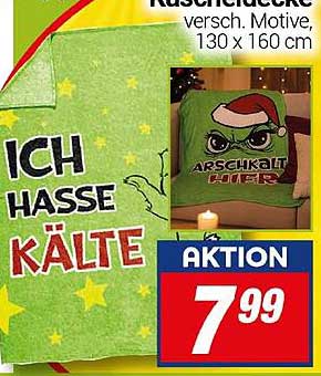 Kuscheldecke mit kreativem Motiv 130 x 160 cm