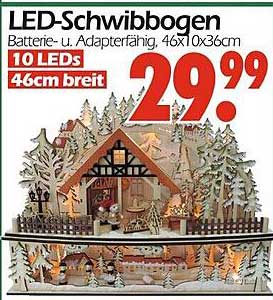LED-Schwebbogen Batterie- u. Adapterfähig, 46x10x36cm