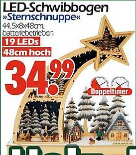 LED-Schwibbogen "Sternschnuppe"