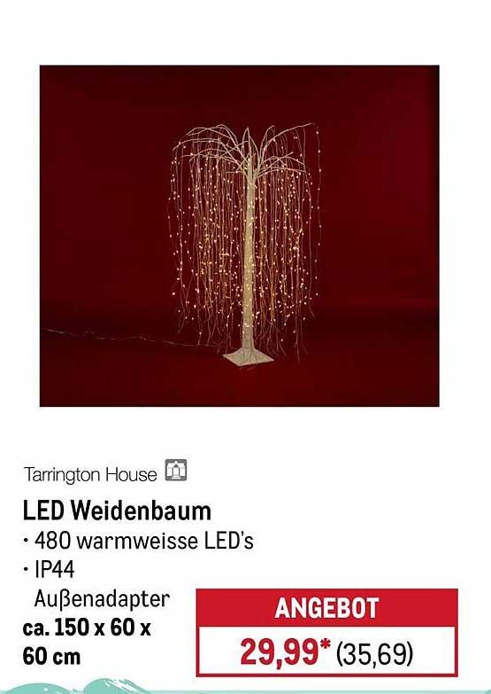 LED Weidenbaum - 480 warmweiße LEDs