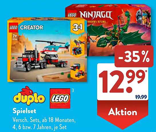 LEGO Duplo und Ninjago Spielset - Aktion bei Aldi Süd