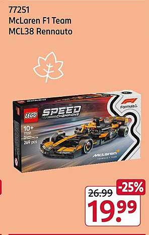 LEGO Speed Champions McLaren F1 Team MCL38 Rennauto