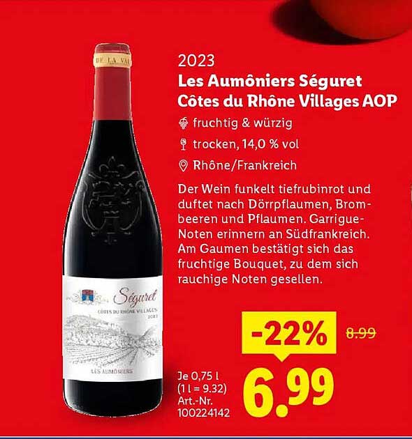 Les Aumôniers Séguret Côtes du Rhône Villages AOP