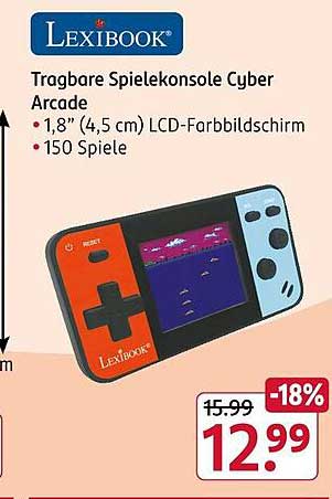 Lexibook Tragbare Spielekonsole Cyber Arcade