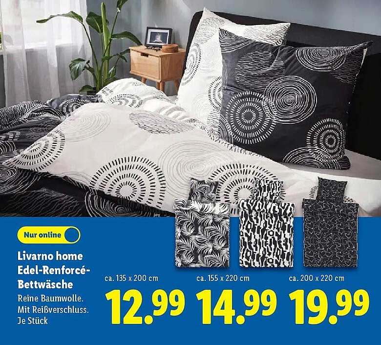 Livorno home Edel-Renforce-Bettwäsche – Wechseln Sie stilvoll in den Schlaf!