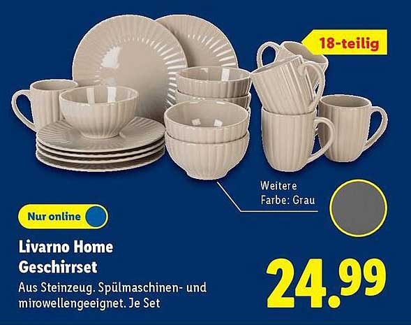 Livorno Home Geschirrset 18-teilig