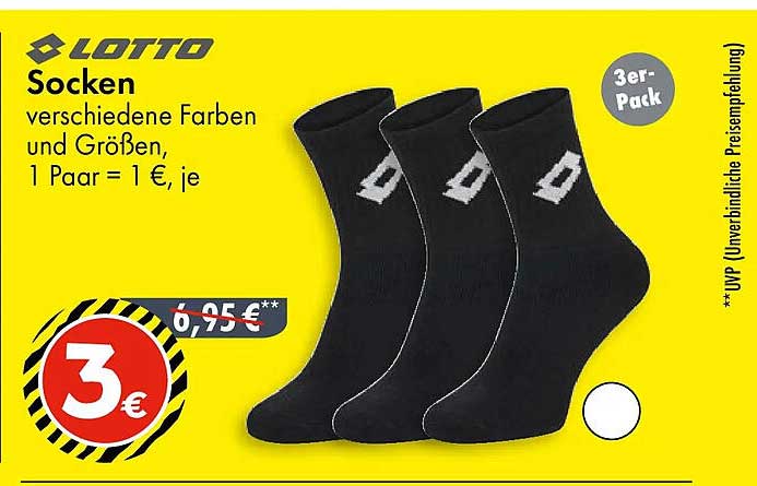 Lotto Socken 3er-Pack - verschiedene Farben und Größen