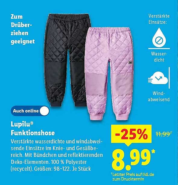 Lupilu® Funktionshose - Wasser- und windabweisend