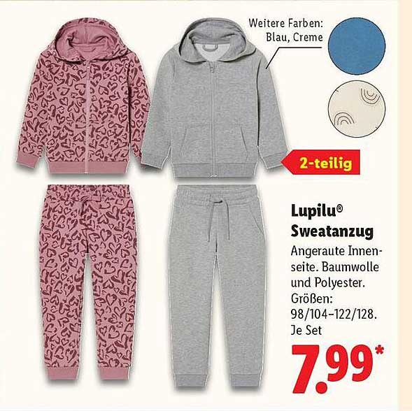 Lupilu® Sweatanzug - 2-teilig für Kinder