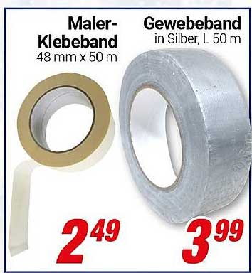Maler-Klebeband und Gewebeband