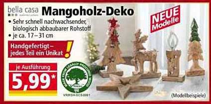 Mangoholz-Deko von bella casa