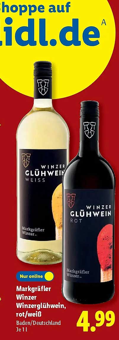 Markgräfler Winzer Winzerglühwein, rot/weiß