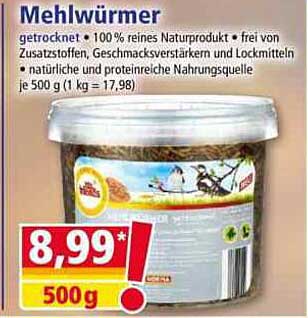 Mehlwürmer - 100 % reines Naturprodukt