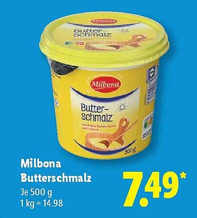 Milbona Butterschmalz 500 g