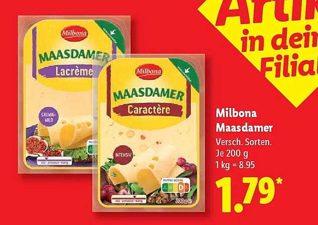Milbona Maasdammer – Cremige Genussvielfalt