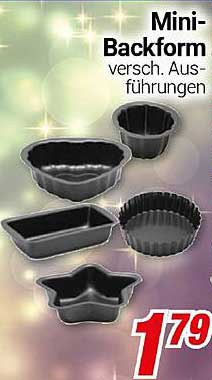 Mini-Backform versch. Ausführungen