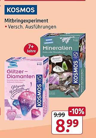 Mitbringexperiment - Glitzer-Diamanten und Mineralien von KOSMOS