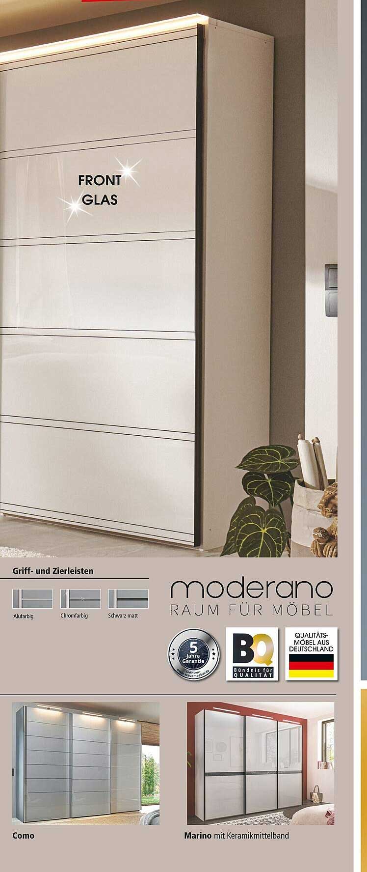 Moderano Raum für Möbel – Hochwertiger Schrank mit Glasfront