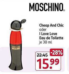 Moschino Cheap And Chic oder I Love Love Eau de Toilette je 30 ml