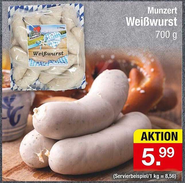 Munzert Weißwurst 700 g