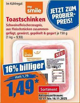 my smile Toastschinken 150 g