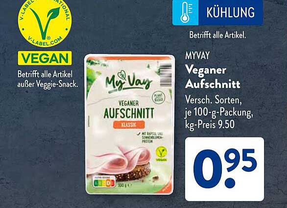 MYVAY Veganer Aufschnitt