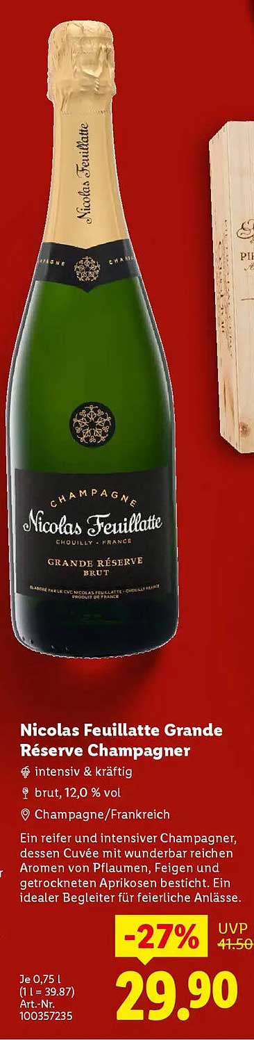 Nicolas Feuillatte Grande Réserve Champagner