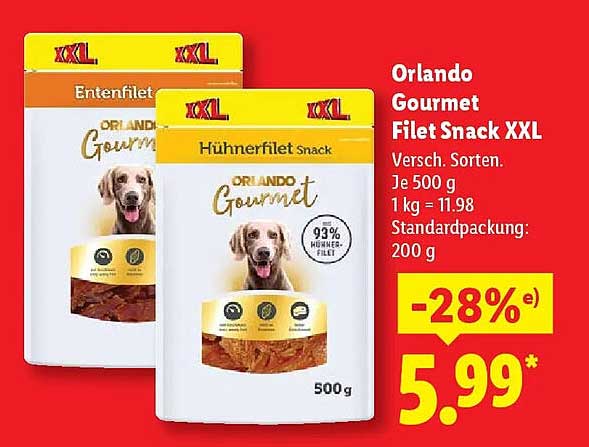 Orlando Gourmet Filet Snack XXL