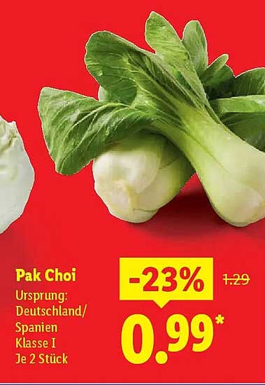 Pak Choi - Frisches Gemüse zum Sparpreis