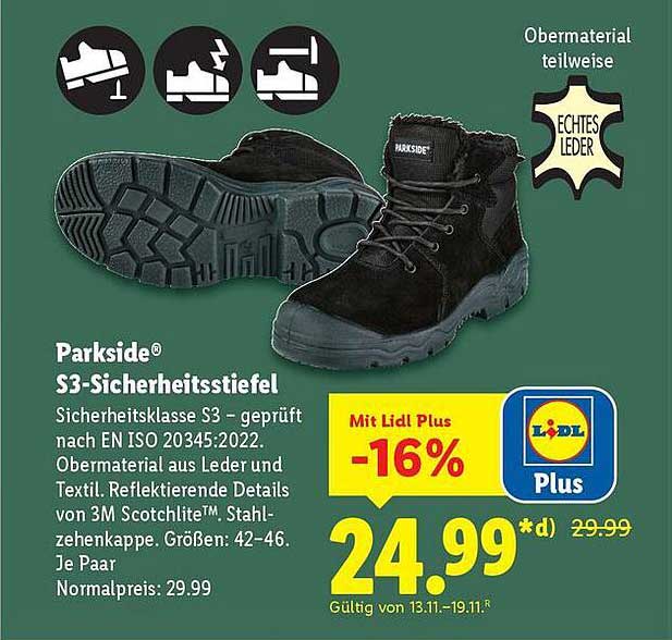 Parkside® S3-Sicherheitsstiefel