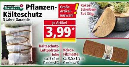 Pflanzen-Kälteschutz mit 3 Jahren Garantie