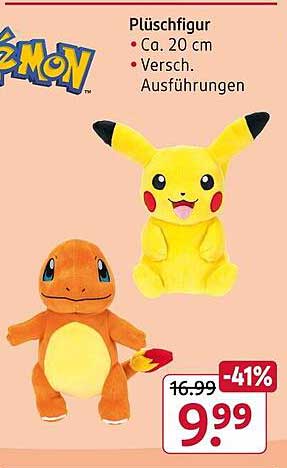 Plüschfigur Pokémon - Charmander & Pikachu 20 cm