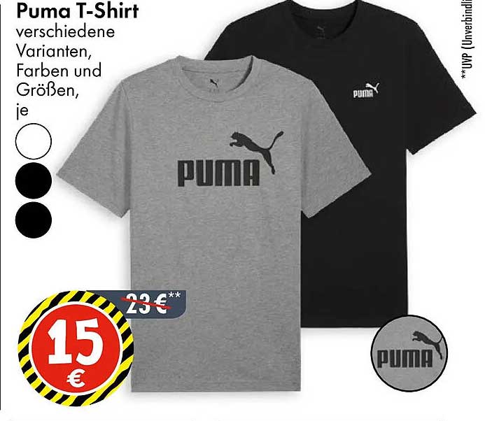 Puma T-Shirt in verschiedenen Varianten, Farben und Größen