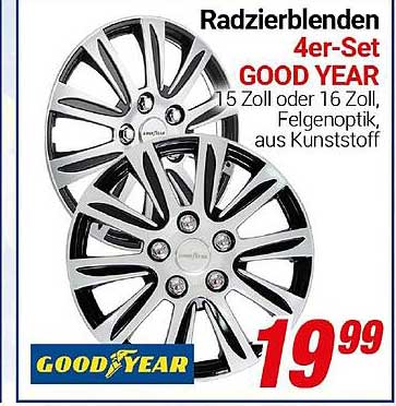 Radzierblenden 4er-Set GOOD YEAR