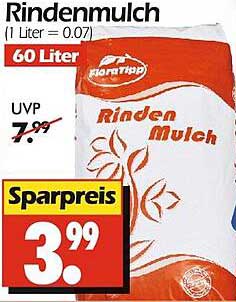 Rindenmulch 60 Liter - Sparpreis