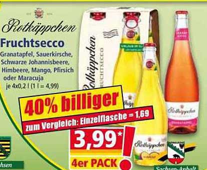 Rotkäppchen Fruchtsecco 4er-Pack