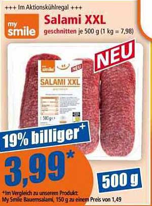 Salami XXL - Geschnitten 500 g