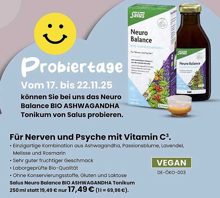 Salus Neuro Balance BIO ASHWAGANDHA Tonikum 250 ml