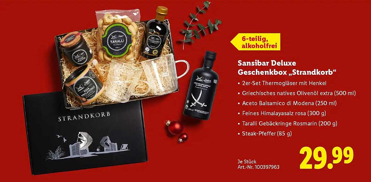 Sansibar Deluxe Geschenkbox „Strandkorb“