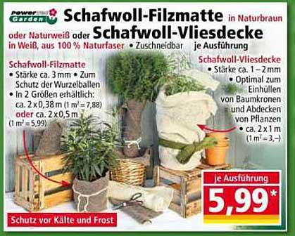 Schafwoll-Filzmatte in Naturbraun oder Naturweiß oder Schafwoll-Vliesdecke